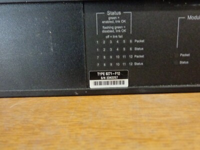 02L0878 IBM 10/100 Base-TX Ethernet 12-Ports Network Switch 8271-F12
