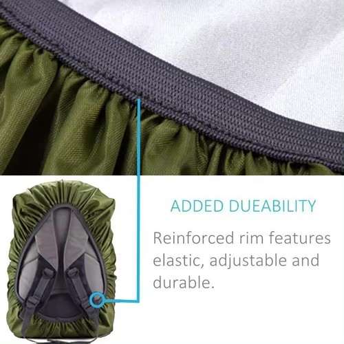 Regenschutz 60L Regenhülle Regenabdeckung Raincover Überzug Rucksack Schulranzen - Bild 4 von 5