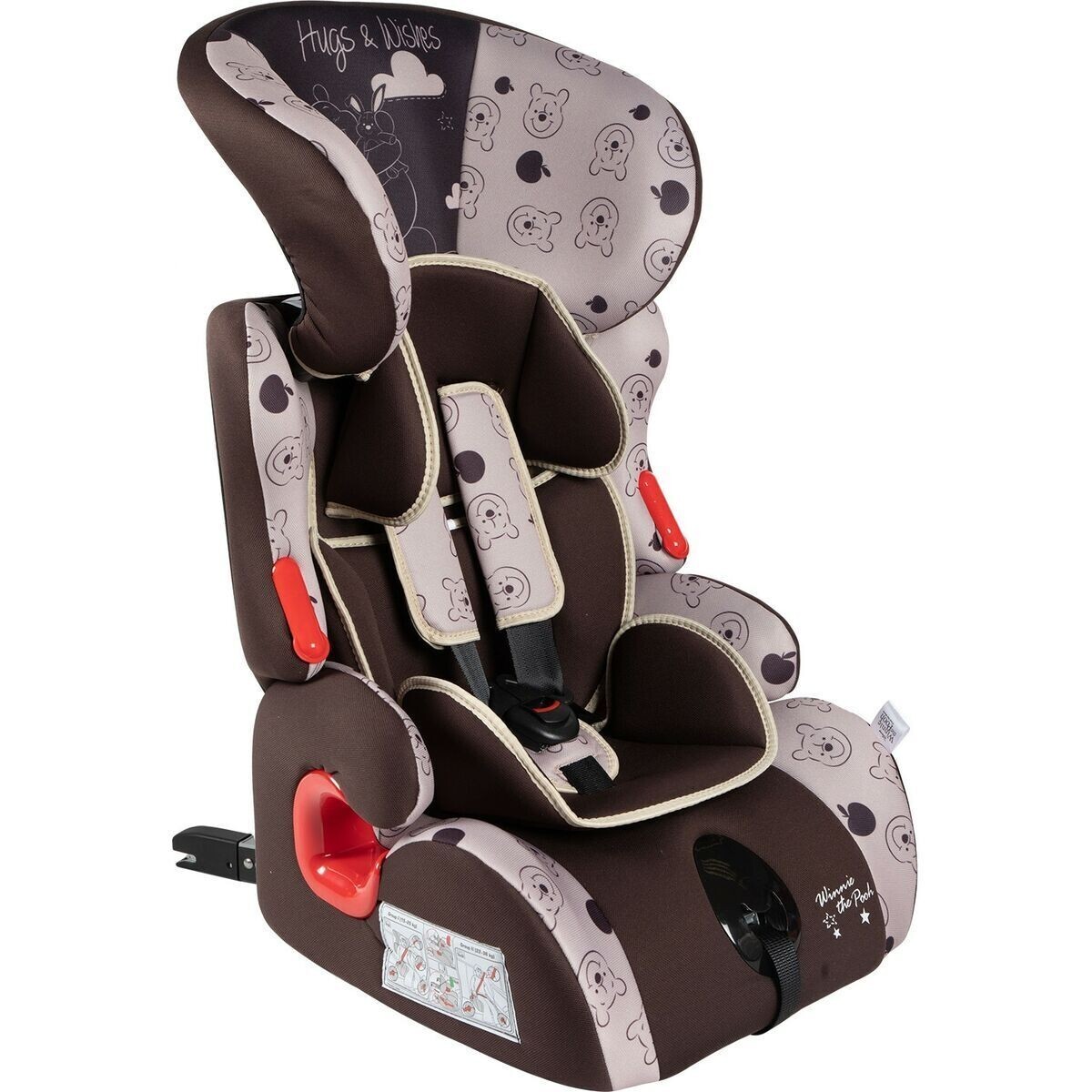 Seggiolino Auto Winnie The Pooh CZ10593 9 - 36 Kg Grigio ISOFIX GR1/2/3