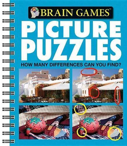 Brain Games - Picture Puzzles #4: How Many Differences Can You Fi (Spiral Bound)