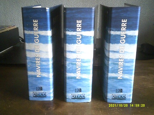 3 CLASSEURS VIDES EDITIONS ATLAS MARINE NAVIRES DE GUERRE - Imagen 3 de 4