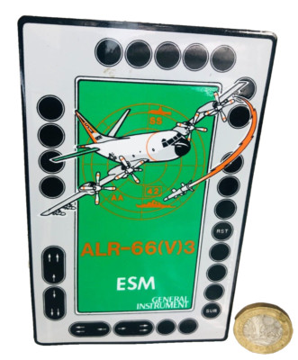 Aufkleber Flugzeug ALR-66 (V)3 ESM General Instrument Plane selten Vintage Flying ra