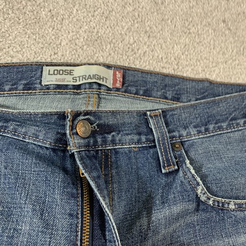 LEVI'S 569 Jeans Mens (39 Inch Waist) (34 Inch Leg) Relaxed Fit Blue - 第 4/12 張圖片