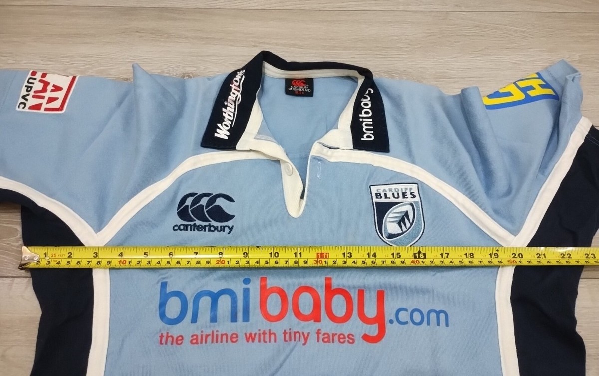 Cardiff Blues Rugby Home Shirt 2006/2007 - Canterbury Small