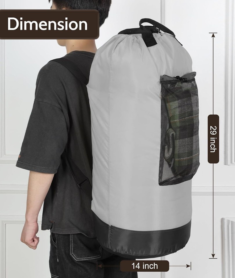 Laundry Bag Backpack Laundry Bag with Straps College Laundry Backpack