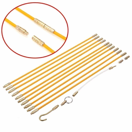 11 Ft. Fiberglas Laufdraht Kabel Koaxial Elektrische Fisch Band Pull Push Kit