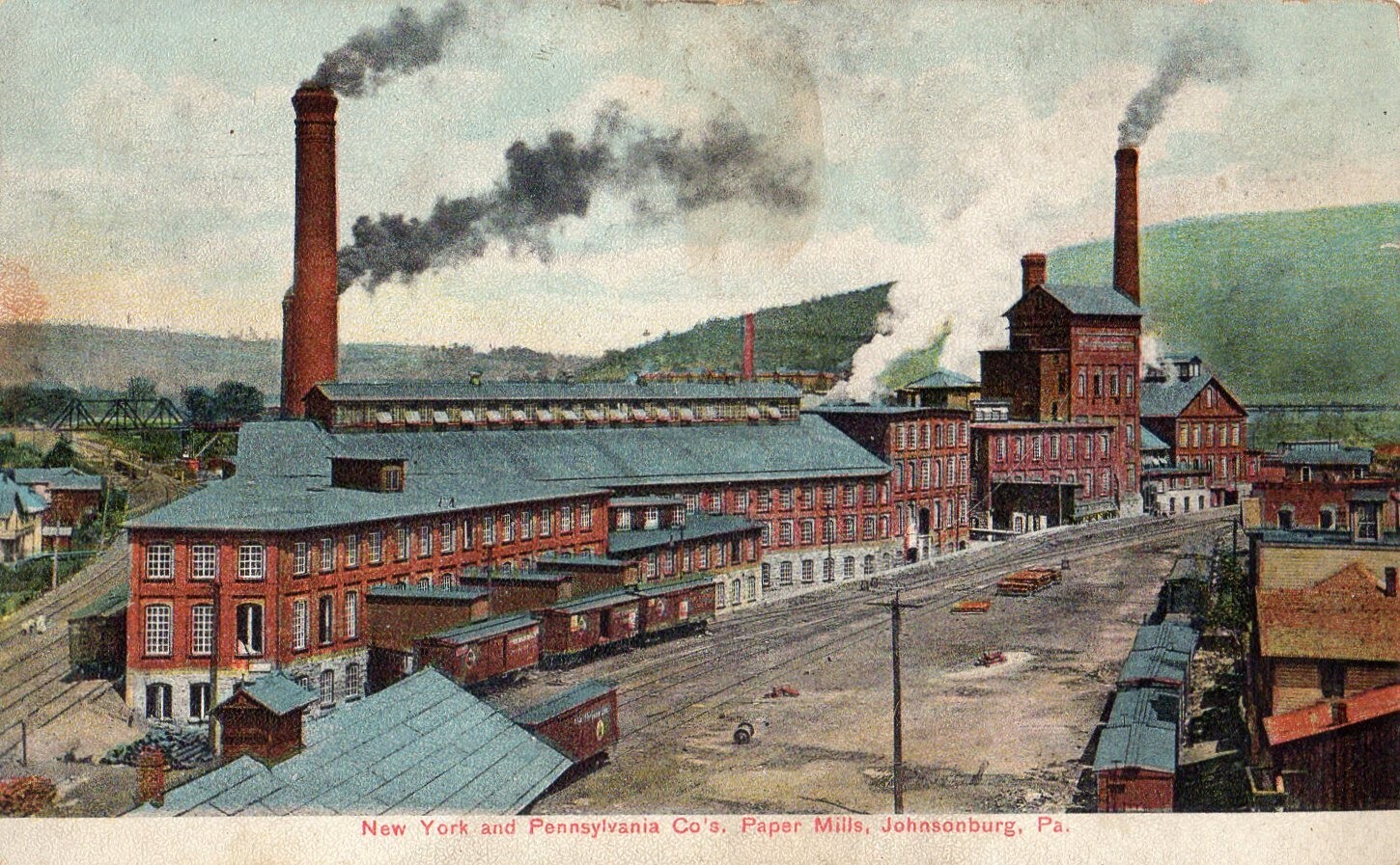 New York & Pennsylvania Company Paper Mills in Johnsonburg PA OLD eBay