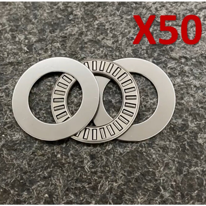 50PCS NTA815 1/2'' Thrust Needle Roller Bearing With Two Washers 12.7x23.8x3.584