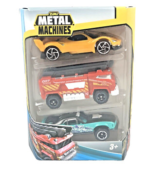Zuru Metal Machines Unisex Kids Cars PK Contains 3 Cars (Rush & Inferno & Cadet)