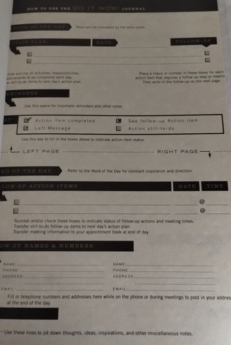 Do It Now! Pat Croce's Daily Action Plan For Guaranteed Success Journal Book OOP - Picture 4 of 4