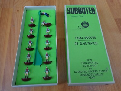 Subbuteo Vintage HW Heavyweight - Équipe Complète West Ham / Aston Villa - Boîte D'origine