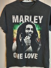 Zion Bob Marley Shirt Sz M Short Sleeve Black