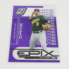 2005 Donruss Zenith Epix Purple Game /250 Eric Chavez #E-11