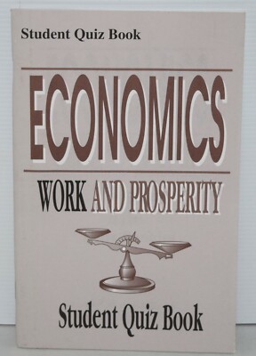 A Beka Student Quiz Book Economics Work and Prosperity Brand New FREE SHIPPING !