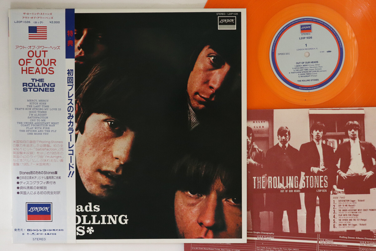 LP ROLLING STONES Out Of Our Heads L20P1026 LONDON JAPAN