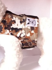 X small Dog  Harness  Button Detail  welded D ring soft canvas strong hook  loop