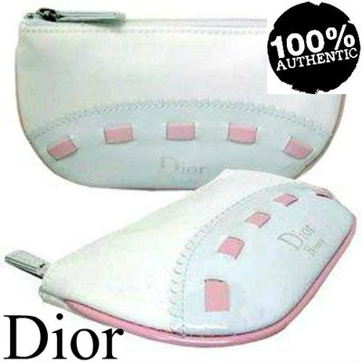 100 % AUTHENTISCH exklusive DIOR Jadore COUTURE SCHÖNHEIT ~ MAKE-UP ~ REISE WEISS ETUI TASCHE