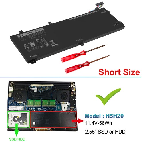 6GTPY H5H20 Laptop Battery For Dell XPS 15 9550 9560 Precision 5520 5530 5540 UK - Picture 18 of 18