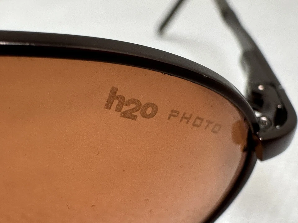 Gafas de sol REVO vintage H2O marco de metal marrón con estuche original Foto 3 de 4