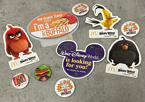 McDonald's Mixed Pin Badge Bundle - 10 x Badges - Job Lot #41 - 第 1/2 張圖片