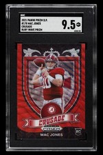 2021 🏈 SGC-9.5 - #170 Mac Jones - RC - Crusade Ruby Wave Prizm Panini Prizm DP