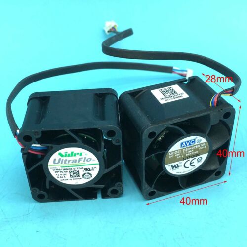 Cooling Fan 4-pin DC 12V 0.66A/0.64A 40 X40 X 28mm Brushless BALL BEARING Fans - Picture 4 of 20