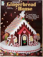 Gingerbread House CROCHET Pattern 101061 House of White Birches VTG 1996 R Kropp