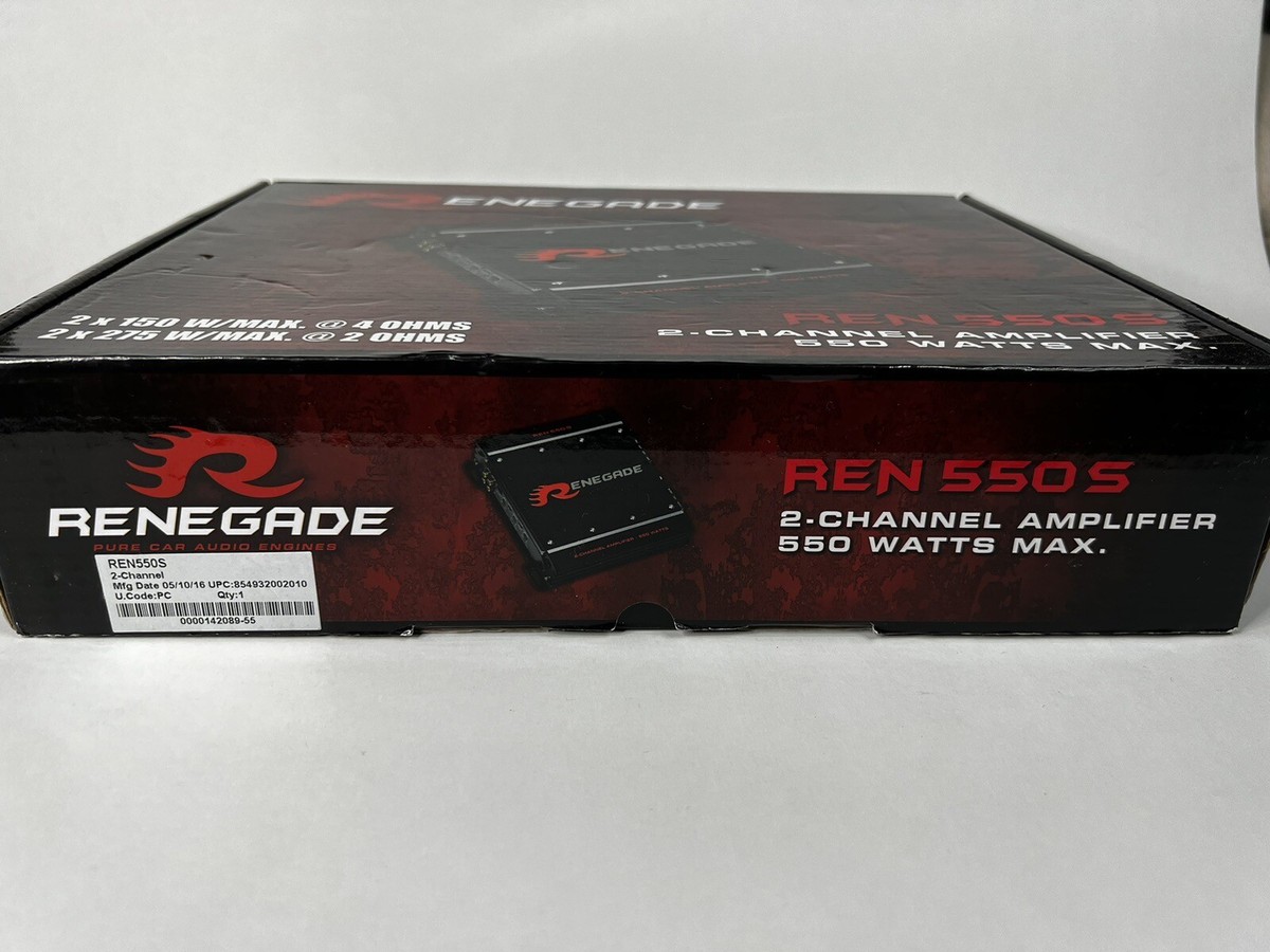 Renegade 2 Channel Car Amplifier REN550S 550 Watts | eBay