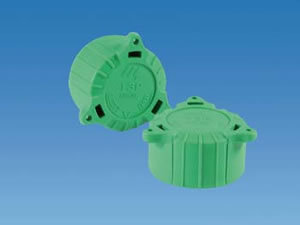 GREEN PARKING STORAGE ALIGNMENT CAP FOR 13 PIN TOWING CARAN TRAILER PLUG X 1 - Afbeelding 1 van 1