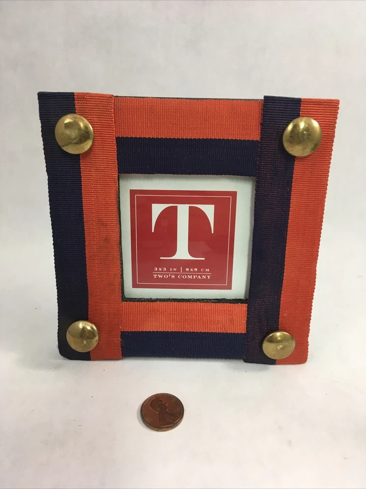 Juego de 2 marcos de cinta rojos y azules Two's Company de 3" x 3" Foto 2 de 4