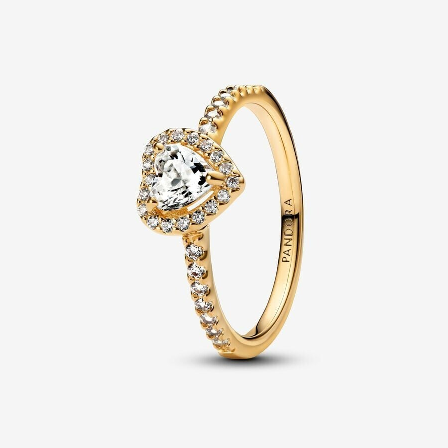 PANDORA Loving 14金ゴールド SILVA Retired Pandora Loving Circle Charm :: 14K Gold & Sterling