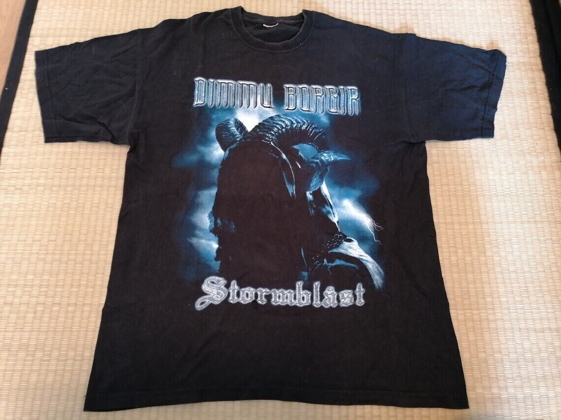 DIMMU BORGIR Stormblast TS 2005 Gift For Fan Black All Size DIMMU BORGIR Stormblast TS 2005 Gift For Fan Black All Size