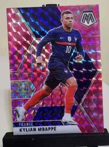 K180,550 - 2020-21 Panini Mosaic UEFA Euro Mosaic Camo Pink #112 Kylian Mbappe