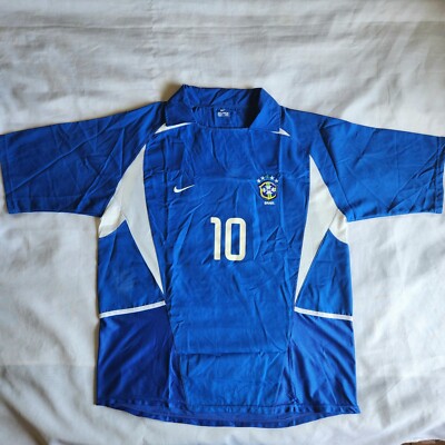 Brazil #10 Pele 2002-04 World Cup Brasil Soccer Futbol Away