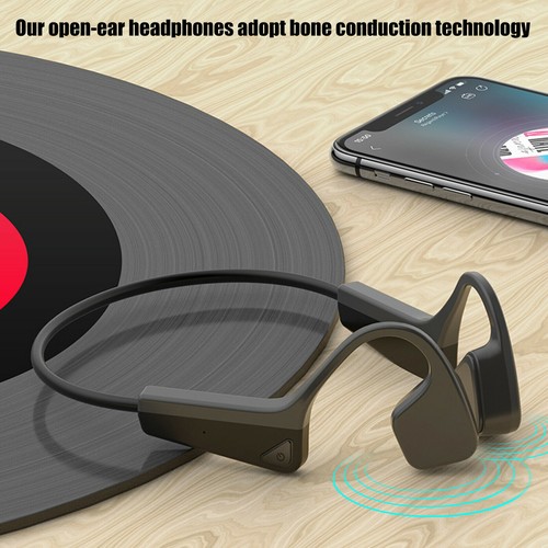 Wireless Flexible Bone Conduction Headset Bluetooth5.0 Sport Open Ear Headphones - Picture 2 of 17