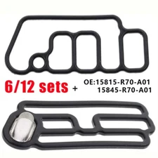 6/12sets Cylinder Head Solenoid Gasket VTEC For Honda 15815R70A01 15845R70A01