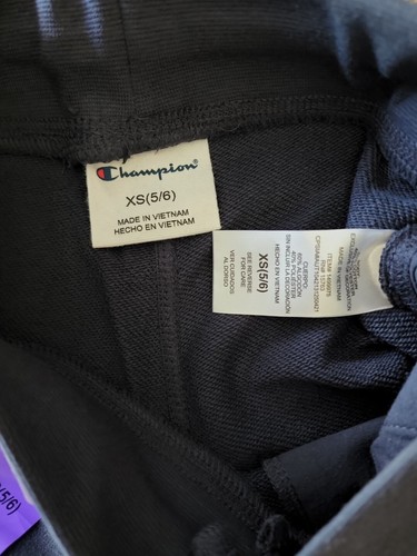 Two (2) Pair Champion™ ~ Youth Size XS (5/6) ~ Navy & Grey Heather Shorts - Picture 5 of 9