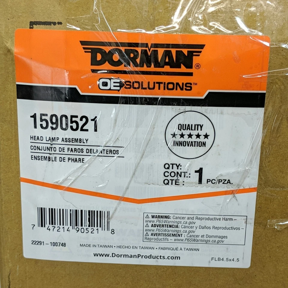 Conjunto de faros diestros Dorman 1590521 para Dodge Dakota 1997-04 Durango 1997-2003 Foto 4 de 4