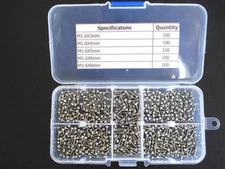 M1.6 Stainless steel Allen Hex Head Cap Screws Assortment Kit A2 Qty.500