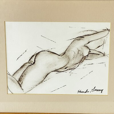 Shenda Amery Pastell Studie eines weiblichen Akts 33 cm x 41 cm