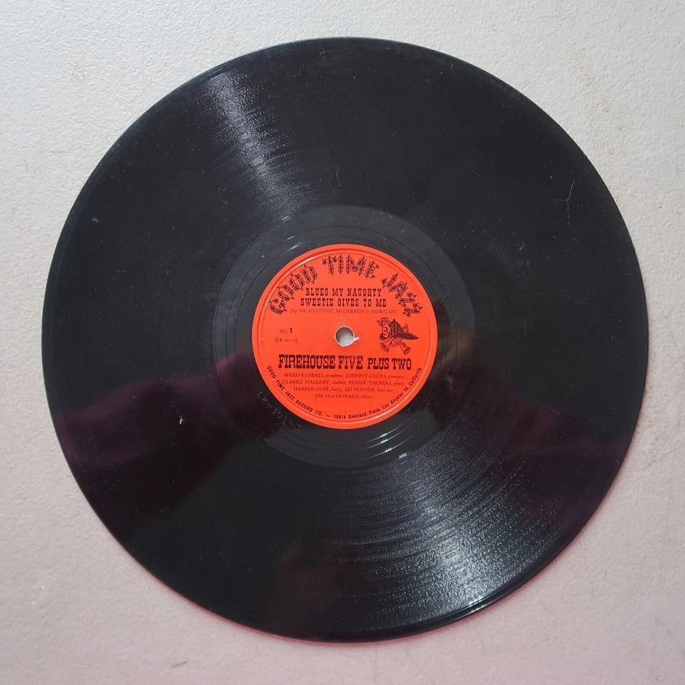 FIREHOUSE FIVE PLUS TWO BLUES MY NAUGHTY SWEETIE GIVES TO ME/FIREHOUSE .. 78 D-6 Foto 2 de 2