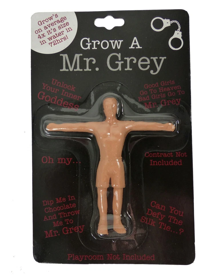 INSTANT GIFTS Grow Your Own Mr Grey - Boyfriend - Secret Santa Stocking Filler - add to water