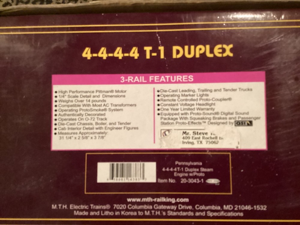 Iocomotive math pennslvania 4 4 4 4 t1 duplex