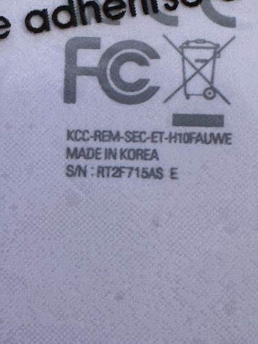 Samsung HDTV Smart Adapter Model KCC-REM-SEC-ET-H10FAUWE - Picture 7 of 7