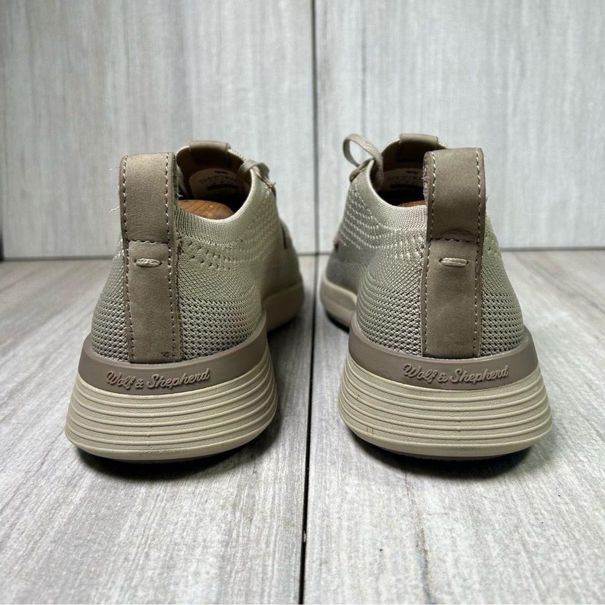 Wolf and Shepherd SwiftKnit Grey Knit Casual Derby Oxford  display picture 3