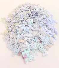 Bow Tie Holographic Confetti, Glitter, White,...