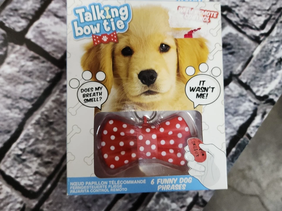 RARO NUEVO - NUEVO PAJARITA PARLANTE PARA PERROS CON CONTROL REMOTO - ROJO Foto 2 de 3