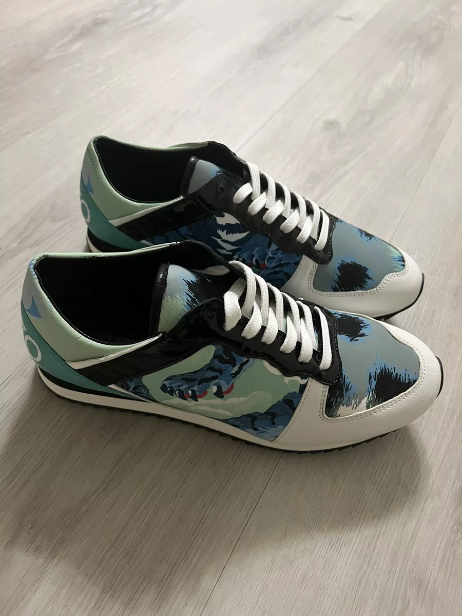 New Logo Women Sneakers Tiger Multi Blue/Black/White Soles Size US | eBay