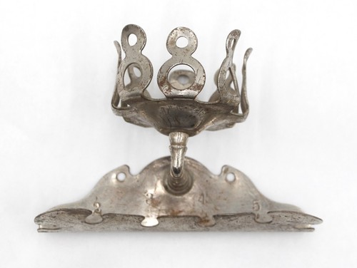 Antique Brasscrafters Bathroom Nickel Cup & Toothbrush Holder - Picture 3 of 10