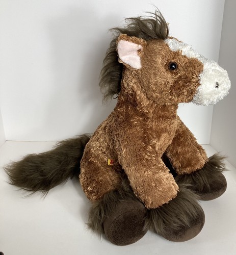 Build A Bear CLYDESDALE Pfoten Pferdesattel Stofftier Plüschtier braunes Pony 13" - Bild 13 von 16